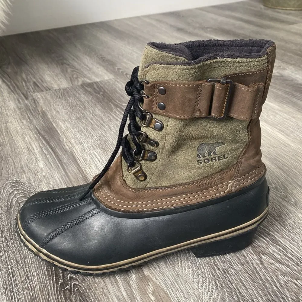 Sorel leather camo
